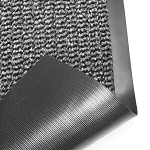 Pvc Tabanlı Kaymaz Kapı Önü Paspası Koyu Gri 60x40 Cm