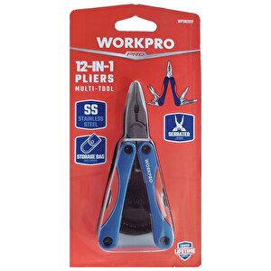 Workpro Wp382017 12 In 1 Çok Fonksiyonlu Profesyonel Mini Pense Seti + Taşıma Kılıfı