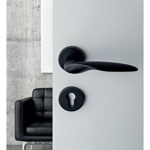 Mımas Rozetli Kapı Kolu Antik Yale