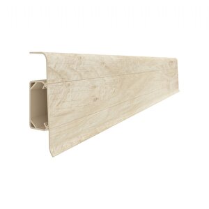Esquero Kablo Kanallı Pvc Süpürgelik 6,66 Cm - İşlenmemiş Meşe - Esq606