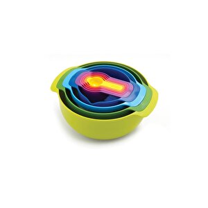 Nest 9 Plus Karıştırma Kase Seti - Çok Renkli