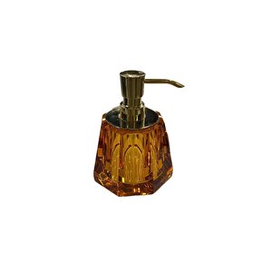 Kristal Sıvı Sabunluk Oranj Renk 148x120x120 Mm