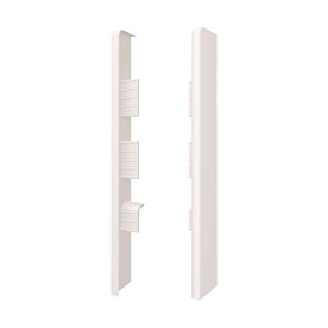 Espumo Suya Dayanıklı Kompozit Süpürgelik 10 Cm Bitiş Kapağı Aksesuarı (1 Paket - 2 Adet) - Beyaz - Esp401