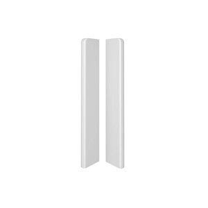 Espumo Suya Dayanıklı Kompozit Süpürgelik 10 Cm Bitiş Kapağı Aksesuarı (1 Paket - 2 Adet) - Beyaz - Esp401