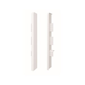 Espumo Suya Dayanıklı Kompozit Süpürgelik 10 Cm Bitiş Kapağı Aksesuarı (1 Paket - 2 Adet) - Beyaz - Esp401
