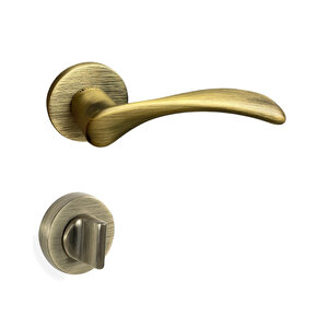 Perle Rozetli Kapı Kolu Antik Wc