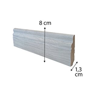 Verissimo Nova Lake Pvc Kaplı Süpürgelik 8 Cm - 2,80 Metre