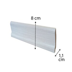Verissimo Cielo Mdf Süpürgelik 8 Cm - 2,44 Metre