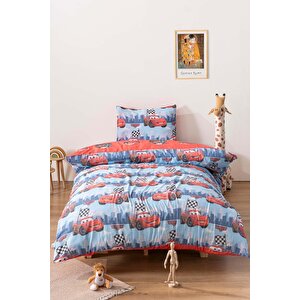 Şimşek Mcqueen Avize Ve Çift Taraflı Çocuk Nevresim Takımı 160x220 Cm Set