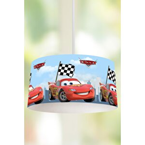 Şimşek Mcqueen Avize Ve Çift Taraflı Çocuk Nevresim Takımı 160x220 Cm Set