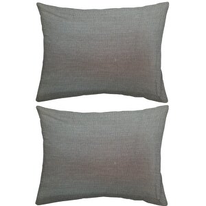 Yüzde Yüz Pamuklu Minik Kareler İki Adet 50x70 Yastık Kılıfı Seti