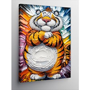 Kanvas Tablo Sevimli Kaplan 70x100 cm