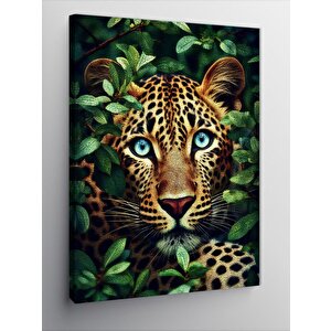 Kanvas Tablo Ormandaki Leopar 70x100 cm
