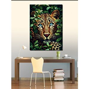 Kanvas Tablo Ormandaki Leopar 70x100 cm