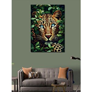 Kanvas Tablo Ormandaki Leopar 70x100 cm