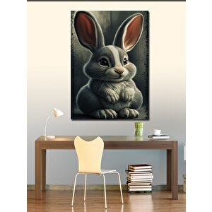 Kanvas Tablo Sevimli Tavşan 70x100 cm