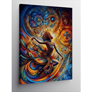 Kanvas Tablo Renkler Ve Dans 70x100 cm