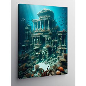 Kanvas Tablo Antik Batık Şehir 100x140 cm