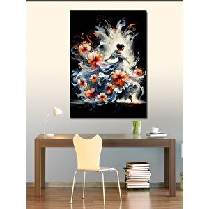 Kanvas Tablo Çiçekler Ve Dans 70x100 cm