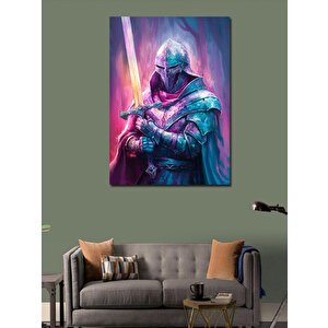 Kanvas Tablo Kara Şovalye 70x100 cm
