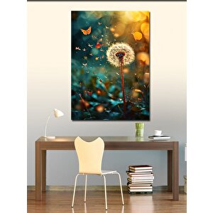 Kanvas Tablo Bahar Ve Kelebekler 100x140 cm
