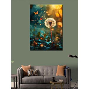 Kanvas Tablo Bahar Ve Kelebekler 100x140 cm