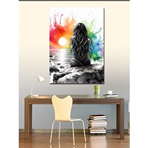 Kanvas Tablo Renkli Yalnızlık 70x100 cm