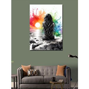 Kanvas Tablo Renkli Yalnızlık 70x100 cm