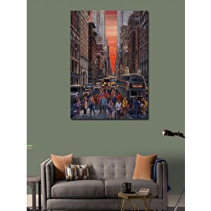 Kanvas Tablo Şehirde Yaşam 70x100 cm
