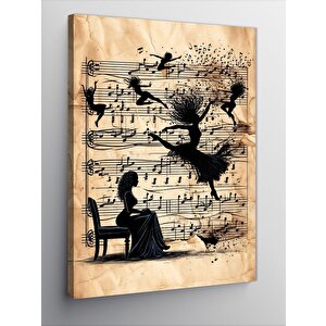 Kanvas Tablo Müzik Ve Dans 70x100 cm
