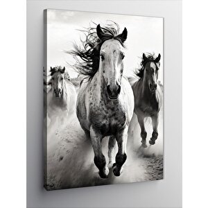 Kanvas Tablo Koşan Atlar 100x140 cm