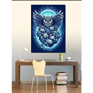 Kanvas Tablo Gece Avcısı Baykuş 70x100 cm