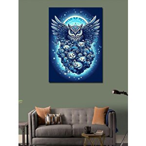 Kanvas Tablo Gece Avcısı Baykuş 70x100 cm