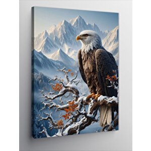 Kanvas Tablo Daldaki Kartal 100x140 cm