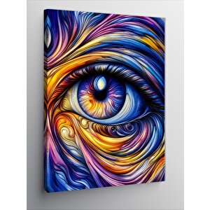 Kanvas Tablo Renkli Göz 70x100 cm