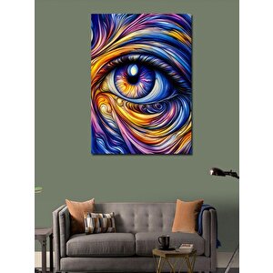 Kanvas Tablo Renkli Göz 70x100 cm