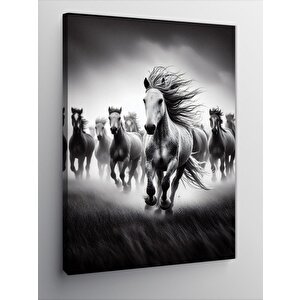 Kanvas Tablo Özgür Koşan Atlar 100x140 cm