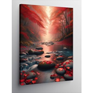 Kanvas Tablo Sonbahar Ve Dere 70x100 cm
