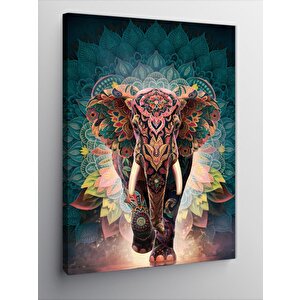 Kanvas Tablo Desenli Fil 100x140 cm