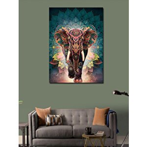 Kanvas Tablo Desenli Fil 100x140 cm
