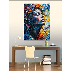 Kanvas Tablo Yağlı Boya Kadın Portresi 100x140 cm