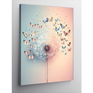 Kanvas Tablo Bahar Ve Kelebekler 70x100 cm