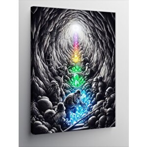 Kanvas Tablo Cüce Maden İşçileri 70x100 cm