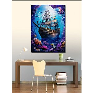 Kanvas Tablo Batık Gemi 70x100 cm