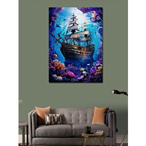 Kanvas Tablo Batık Gemi 70x100 cm
