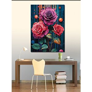 Kanvas Tablo Pembe Güller 70x100 cm