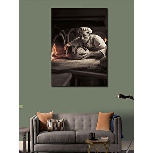 Kanvas Tablo Ekmek Yapan Fırıncı 70x100 cm