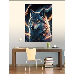 Kanvas Tablo Kızgın Kurt 70x100 cm
