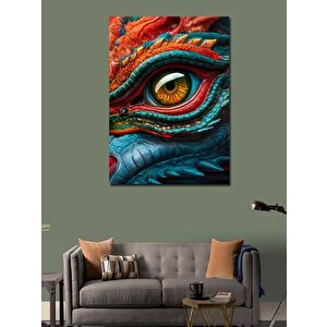 Kanvas Tablo Ejderha Gözü 100x140 cm