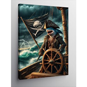 Kanvas Tablo Korsan Köpekbalığı 70x100 cm